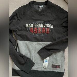 NFL Gray Team Apparel SF 49ers Sweatshirt NWT